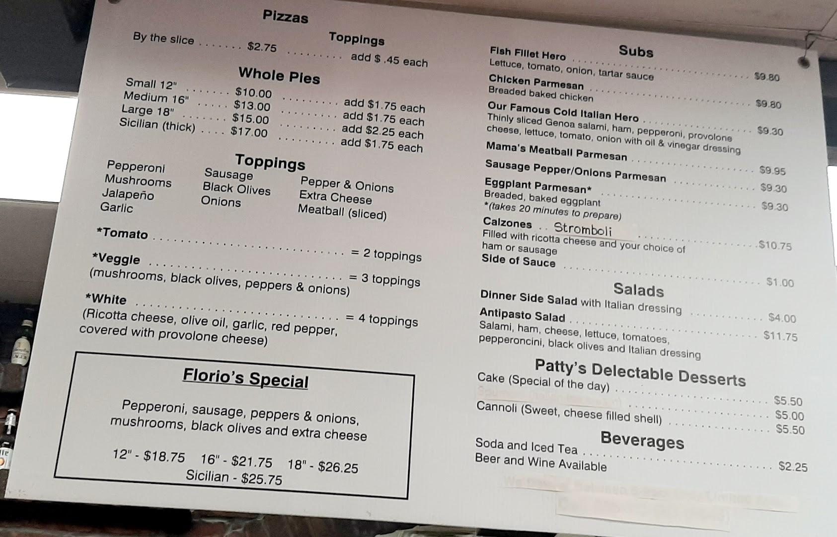 Florio's Pizza Inc,